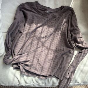 CALIA by Carrie Underwood Textured Gray Sweatshirt